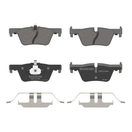 Wagner Brake OEX Rear Disc Brake Pad Set Premium Semi - Met,  OEX1613M