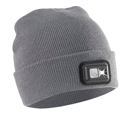 Panther Vision POWERCAP 2.5 Rechargeable LED Beanie, Gray Knit LCBR-3075