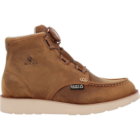 Rocky MonoCrepe Wedge BOA Work Boot, Brown, Size 7 RKK0511