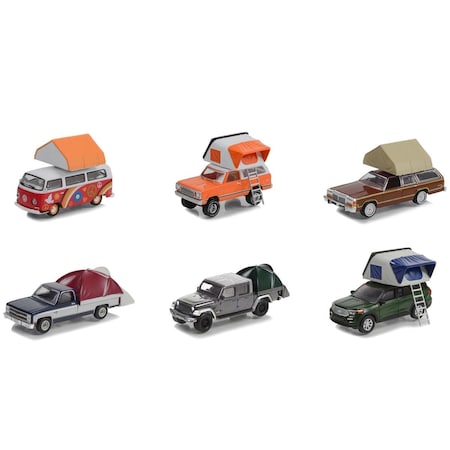 Greenlight The Great Outdoors Set of 6 Pieces Series 2 1 by 64 Scale Diecast Model Cars 38030SET
