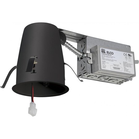 Elco Lighting 4in Cedar System Non-IC Remodel Housing w/Driver, 1600lm, 0-10V/Triac/ELV E4LRC16D2