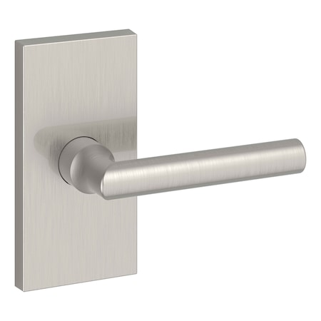 Baldwin Full Dummy Tube Lever and Contemporary 5in Rose Satin Nickel Finish FDTUBCFR150