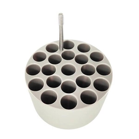 Endless Games 21 x 10 ml Rotor Rack for Round Bottom Tubes, 16 mm dia. RB, 2PK EN1862044