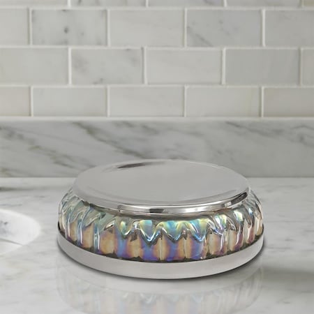 Nu Steel Glacier Rainbow Collection Soap Dish GLA330-3