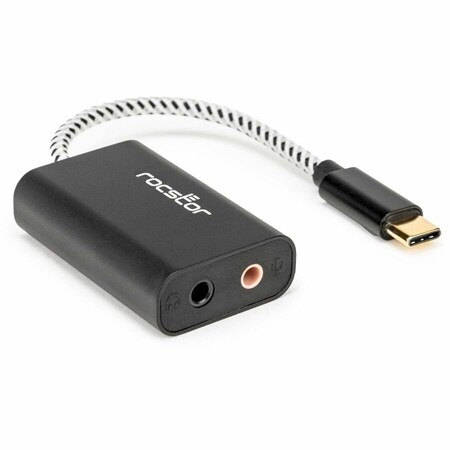 Rocstor PREMIUM USB C TO HI RES 3.5MM AUDIO WITH 100W POWER DELIVERY (PD) ADAPTER - SUPP Y10A331-S1