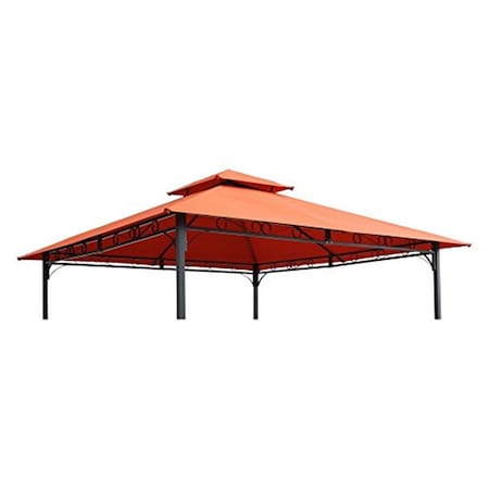 International Caravan 10 ft. Gazebo Canopy St. Kitts Replacement Top, Terra Cotta YF-3136B-CNP- TC