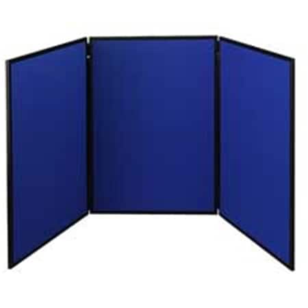 Convenience Concepts 3 Panel Tabletop Showboard- 72in.x36in.- Blue HI2655563
