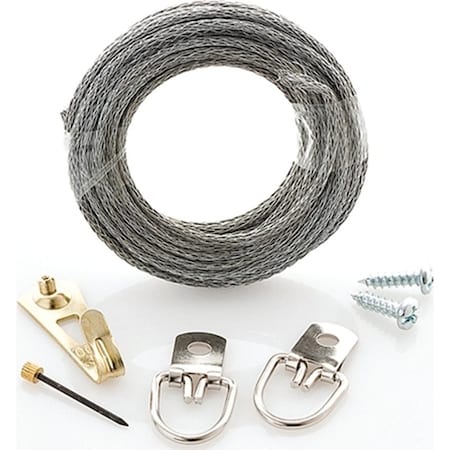 Ook Perfect Hang Kit, 30 lb, Steel, Brass 55074