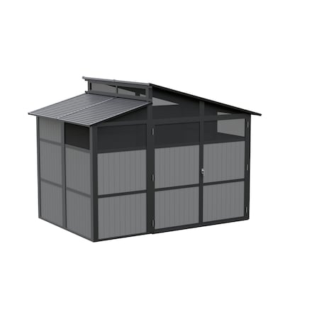 Sojag Rainier 8 x 11 ft. Aluminum Frame Storage Shed 500-9168747