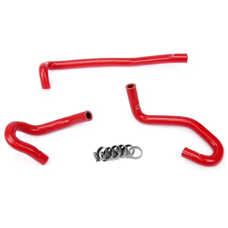 Hps Performance High Temp Reinforced Silicone Heater Coolant Hose Kit, Red,  57-1340-RED