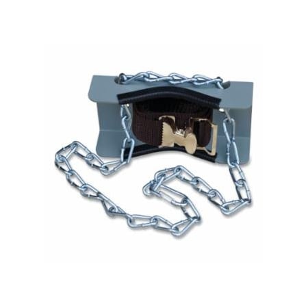 Justrite Gas Cylinder Storage Bracket, Wall Mount, 1 Cylinder Capacity, Chain/Strap, Steel 400-35254