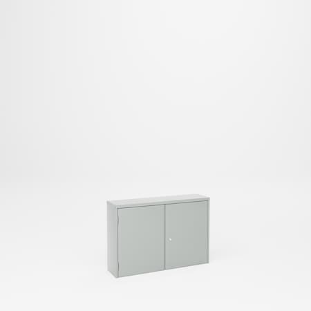 Pucel Wall Mount & Table Top Cabinet, 35.5 in W x 24 in H x 9 in D, Gray WBC-3524-2