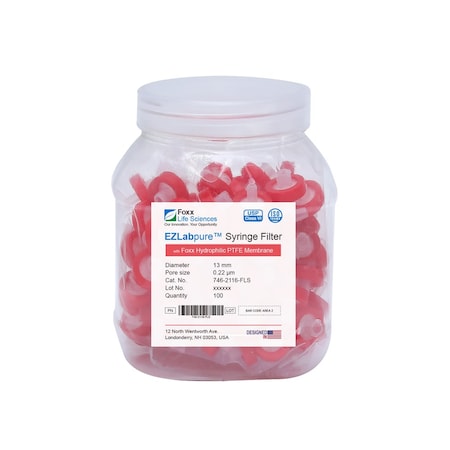 Foxx Life Sciences EZBio Bottle, PC, 60mL, 24-15 Neck, No Cap, 24PK 138-1113-FLS