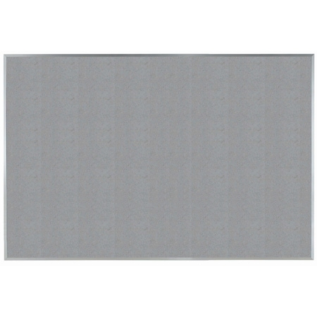 Aarco VIC Cork Bulletin Board w/ a Clear Satin Anodized Aluminum Frame, Potato Skin 48''Hx72''W DW4872182