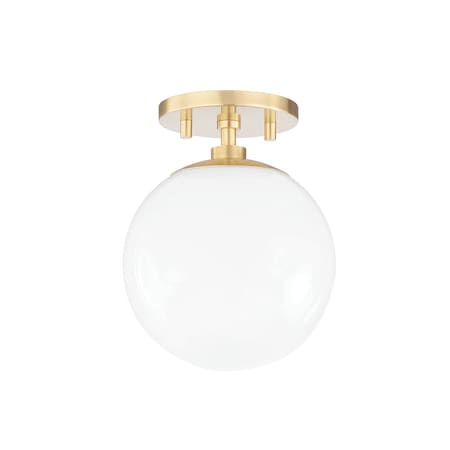 Mitzi Stella 1 Light Semi Flush 7 In. Aged Brass H105601-AGB