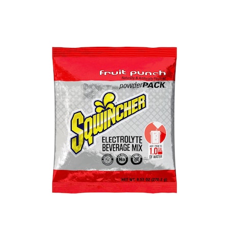 Sqwincher Sports Drink Mix Powder 9.5 oz., Fruit Punch, PK20 159016005