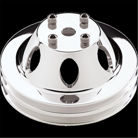 Billet Specialties 78120 2 Groove WP Pulley for Polished Long Water with Big Block Chevy BSP78120