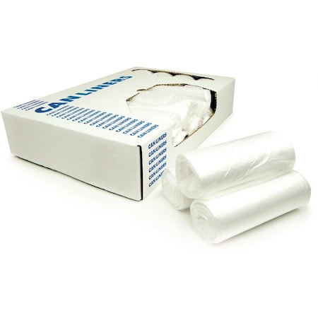 Heritage 10 gal Trash Bags, 24 in x 24 in, Standard-Duty, 8 microns, Natural Z4824LN R01