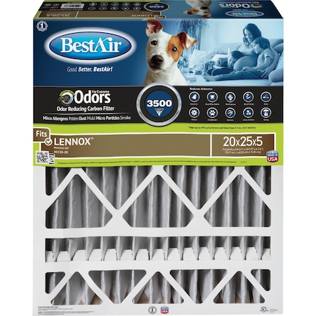 20'' x 25'' x 5'' Lennox MERV 13 Deep Pleat Furnace Filter