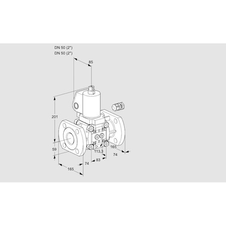 Honeywell Kromschroder Valve Assembly, Solenoid, Size 3, 2 In. KS88011014