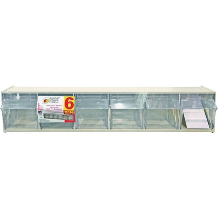 Quantum Storage Systems Medium Gray Storage Tip Out Parts Bin RQTB306GY
