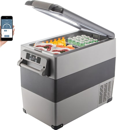 Vevor 55L Portable Small Refrigerator Cooler Freezer Home And Car Vehicular Fridge CF55