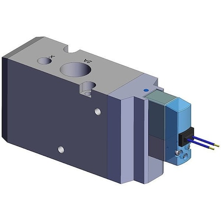 Smc Solenoid Air Control Valve, 163 mm L VP742R-5YO1-04FA