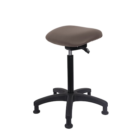 Blue Ridge Ergonomics Vinyl Sit-Stand - Standing Height with Stationary Glides in Taupe Trailblazer Vinyl VSTSS-RG-NF-RG-8584