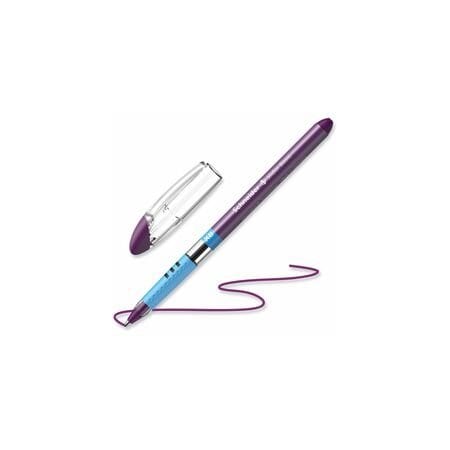 Schneider Electric Slider Ballpoint Pen, Stick, Extra-Bold 1.4 mm, Purple Ink, Purple/Silver Barrel, 10PK 151208