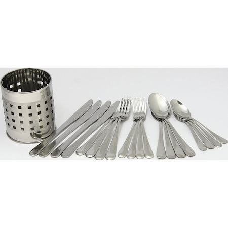 Chef Craft Flatware Set, 20-Piece, Stainless Steel 21710
