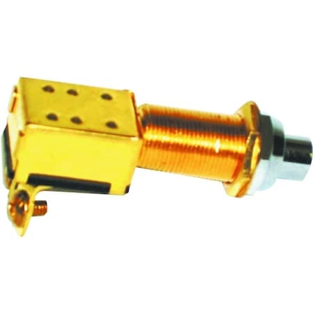 Us Hardware Push-Button Switch, Universal, Chrome M-163C