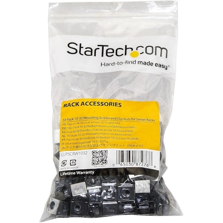Startech.Com Rack Screws and Clip Nuts 10-32 CLPSCRW1032