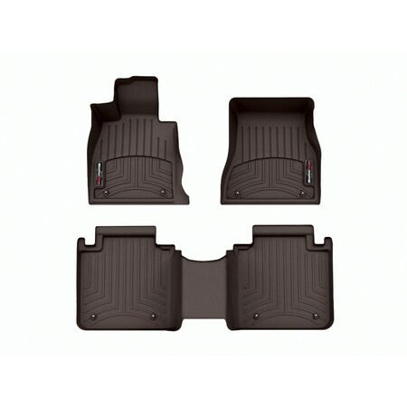 Weathertech Cocoa, Front and Rear Floorliners 471790-1-3