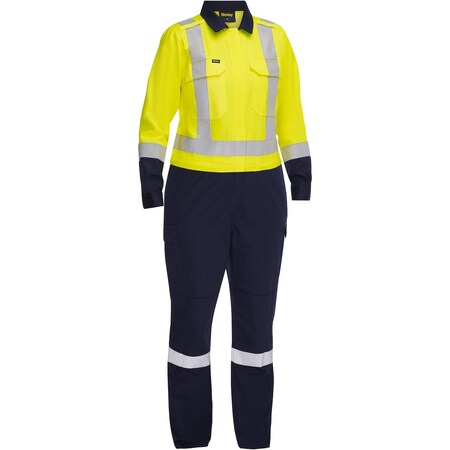 Pip Coverall, V-Neck, Hi-Vis Yellow, Zipper 314W6369H