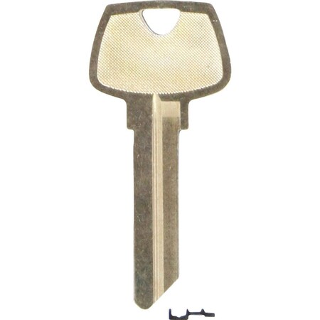 Kaba Ilco Sargent Nickel Plated Silver House Key, 01007LA / O1007LA, 10PK AA54808523