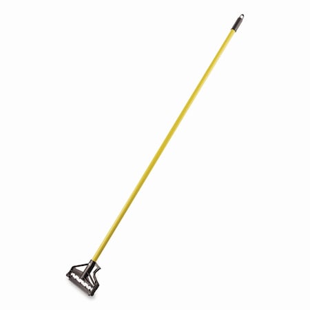 Carlisle Foodservice Sparta Spectrum Quik-Release Fiberglass Mop Handle, 1" dia x 60", Yellow 4166404