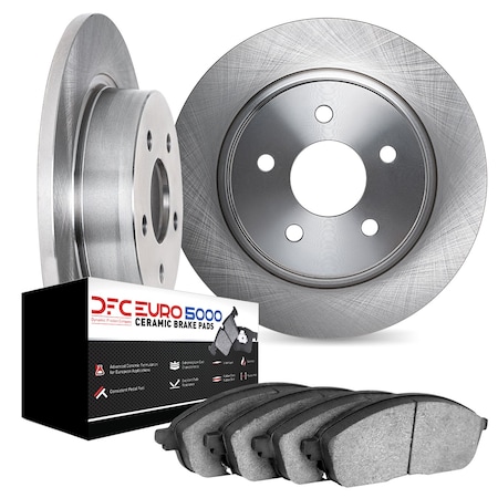 Dynamic Friction Co DFC Rotors with EURO 5000 Ceramic Brake Pads 6602-65031