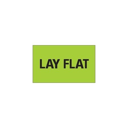 Bubblefast 3 x 5'' - ''Lay Flat'' Fluorescent Green Labels BFDL1127