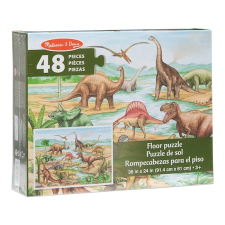 Melissa & Doug Dinosaurs Floor Puzzle, 48-Piece Set 51015