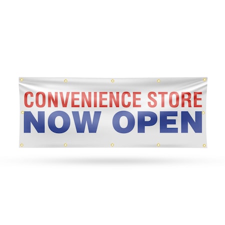 Signmission Convenience Store Now Open, 48 Inch x 120 Inch, Vinyl Banner B-120-30528
