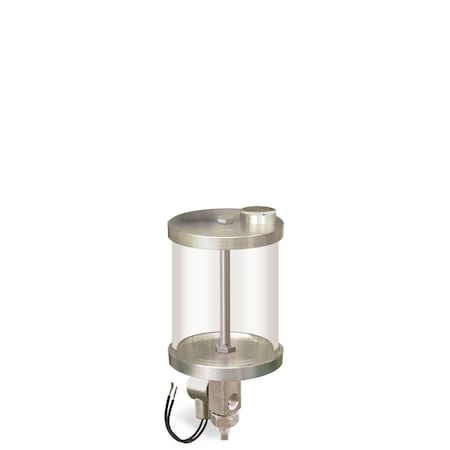 Oil-Rite Full Flow Electro Dispensers with Acrylic Reservoir - 1 qt, 24VDC, Center Post, Aluminum Alloy B2084-0321AB024DW