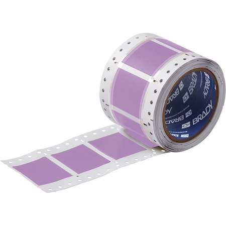 Brady PermaSleeve Heat Shrink Wire and Cable Labels 1 in. for 3 in., 1 in. Violet Double-Sided 3PS-1000-2-VT-S-2