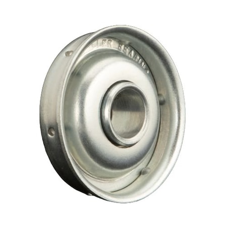 Miller Bearing Conveyor Bearing, Flanged Semi-Precision, 316 Stainless Steel, 0.3125 in Bore Dia., Hex Bore F-1701-7-G