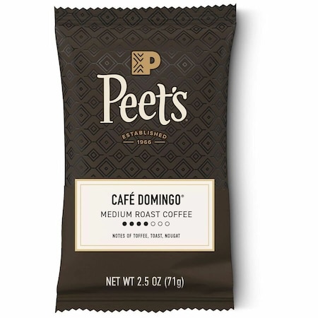 Peets Coffee & Tea Coffee Packs, Cafe Domingo Blend, PK18, Cafe Domingo Blend, Fraction Pack, Regular, Coffee, 2.5 oz 504918
