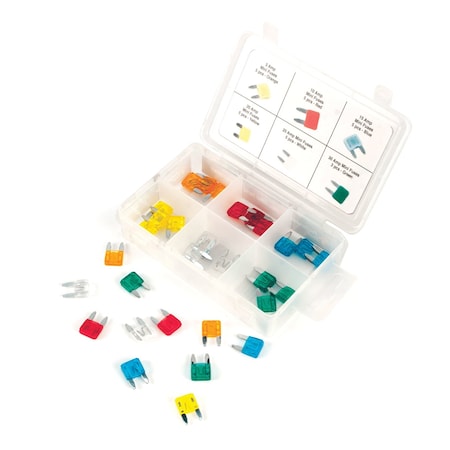 Performance Tool 30-Piece Mini Fuse Assortment Kit W5371