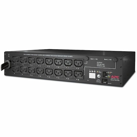Apc Power Strip, Switched, IEC 60320 C13, L5-20P, 12 ft., Black AP7911B