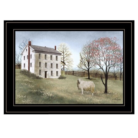 Homeroots Spring at White House Farm 2 Black Framed Print Wall Art 404612