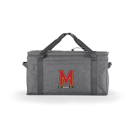 Picnic Time Family Of Brands NCAA Maryland Terrapins 64 Can Collapsible Cooler, Large Insulated Soft Cooler Bag 716-00-105-314-0