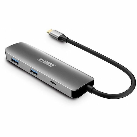 Urban Factory 4-IN-1 USB-C HUB WITH 2 USB-A / 1 HDMI 4K AND 1 USB-C 100W PD PASS MHC40UF