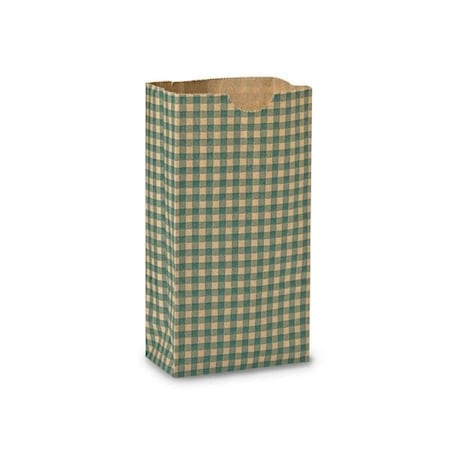 Nashville Wraps Hunter Gingham Gift Sack, 2 lb Bag 4.25x2.25x8, 250PK GB2GH